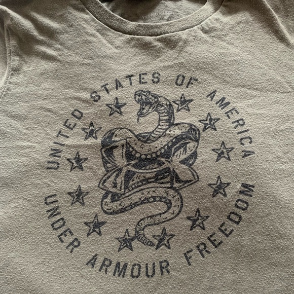 UNDER ARMOUR Freedom United States OF America Youth XS Tee Shirt Military - Picture 1 of 9
